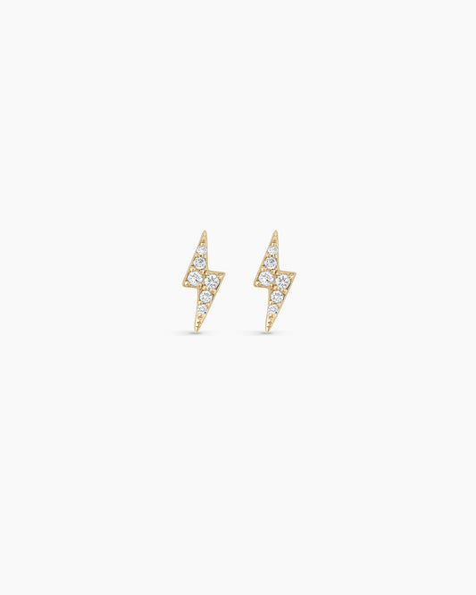 Pendientes de relámpago de diamantes