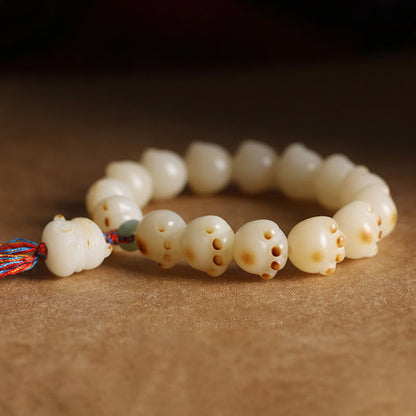 Pulsera de armonía con pata de gato y semillas de bodhi de gato de la suerte con piedras de Buda