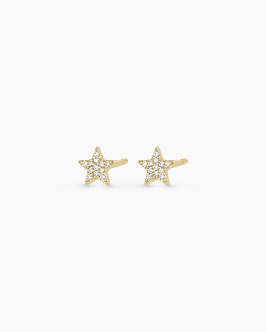 Diamant-Stern-Ohrstecker