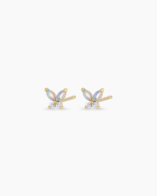 Pendientes de mariposa de ópalo