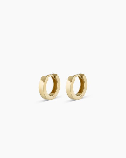 Pendientes Huggies de oro rosa de 14 quilates