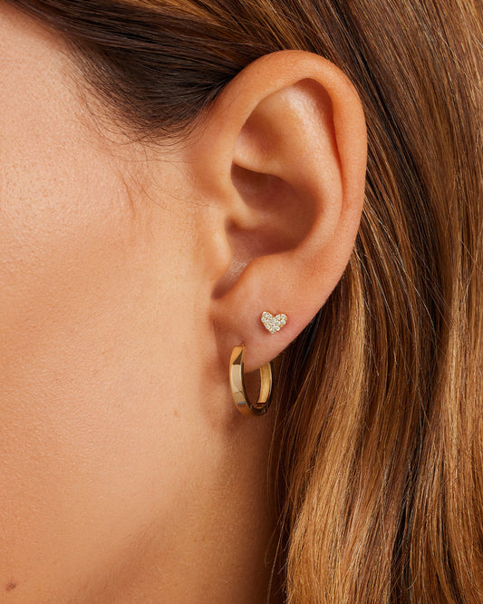 Aros de rosa de oro de 14 k