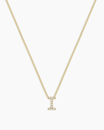 Diamond Alphabet Necklace