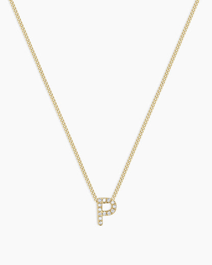 Diamond Alphabet Necklace