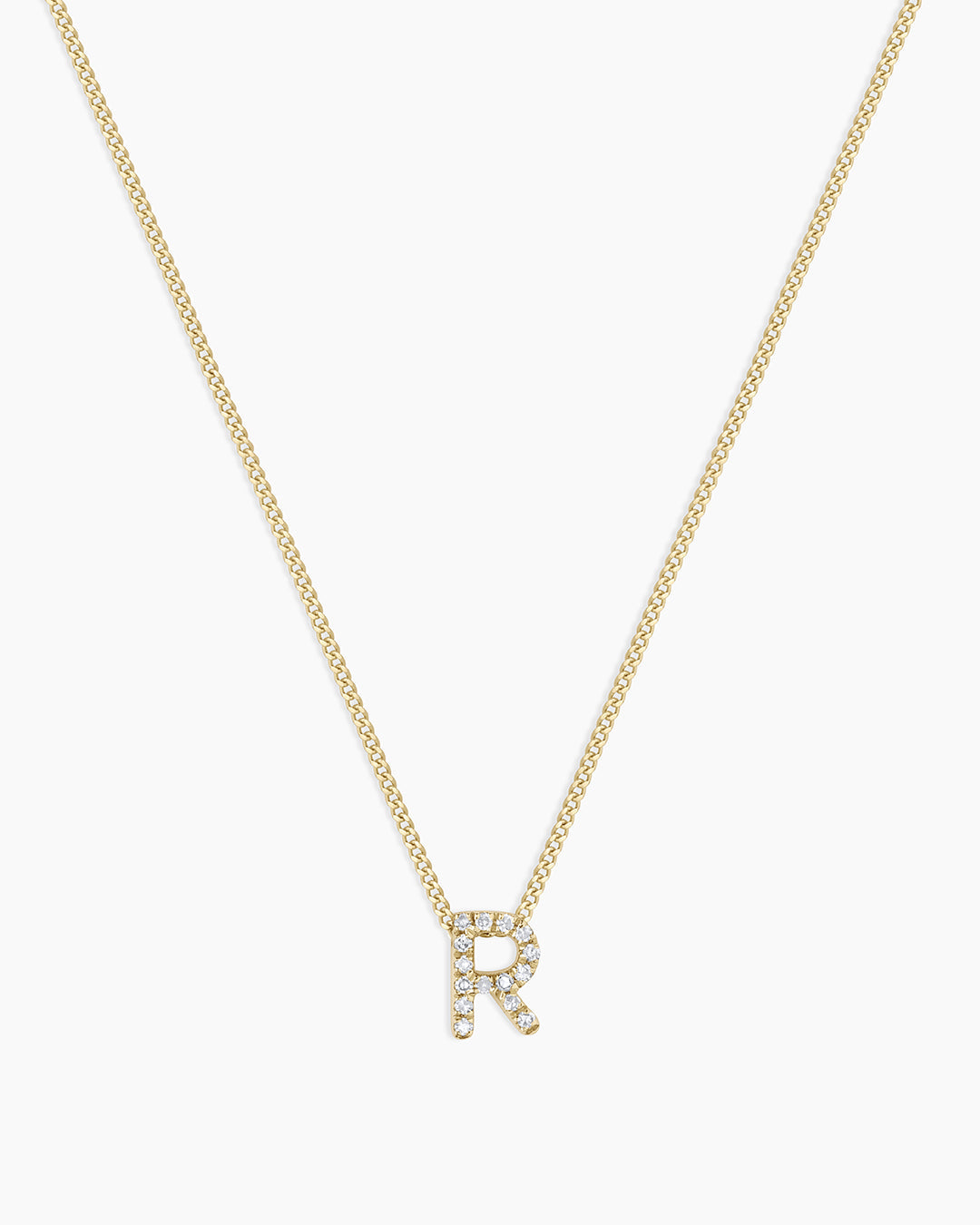 Diamond Alphabet Necklace