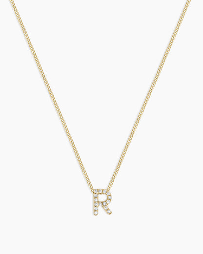 Diamond Alphabet Necklace