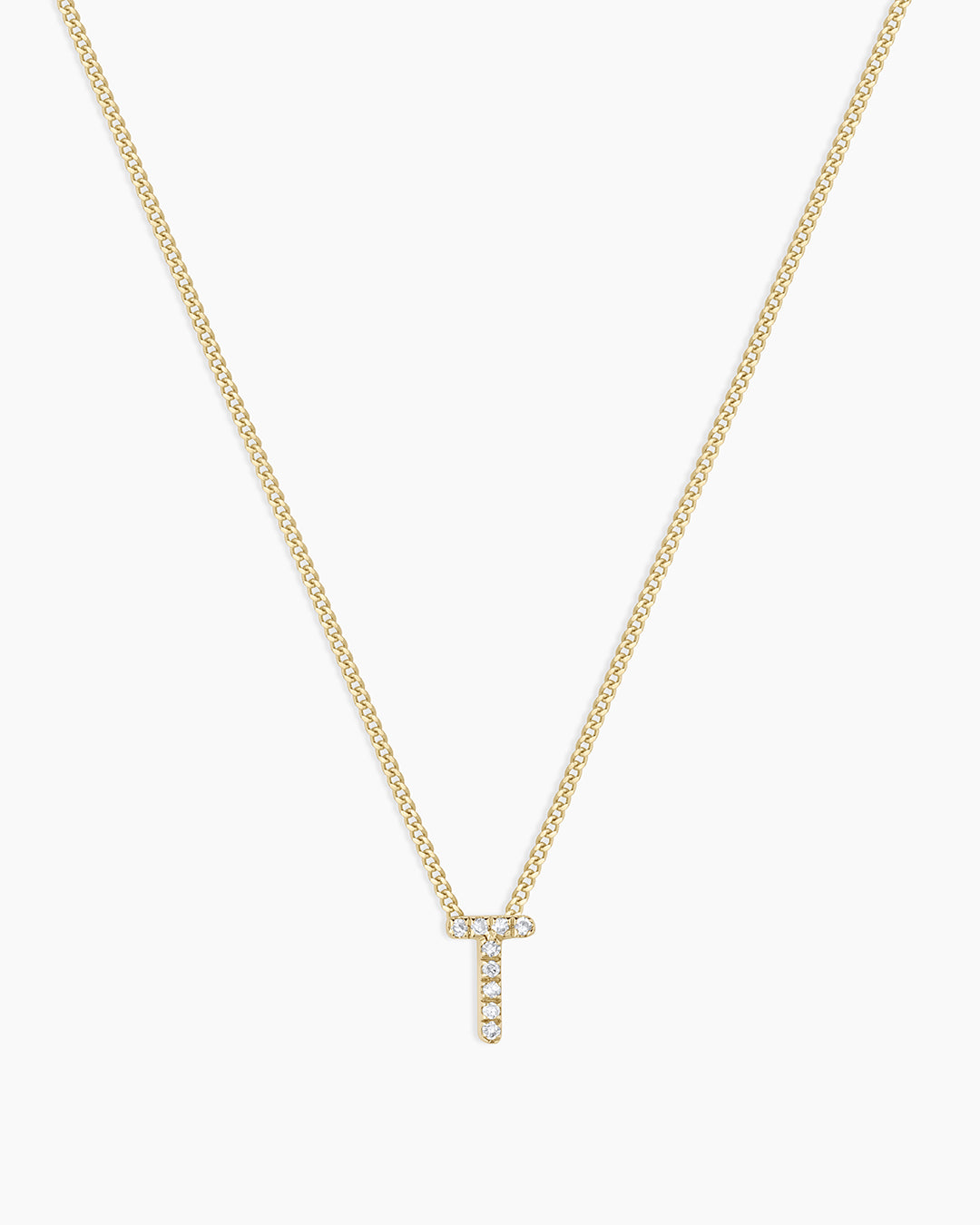 Diamond Alphabet Necklace