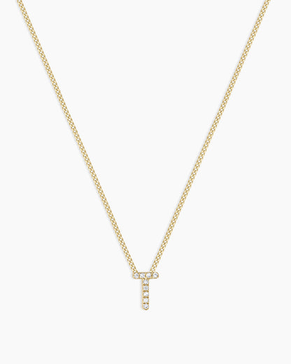 Diamond Alphabet Necklace
