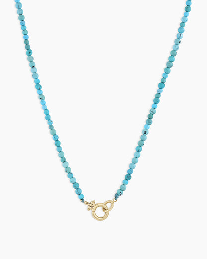 14k Gold Mini Turquoise Necklace