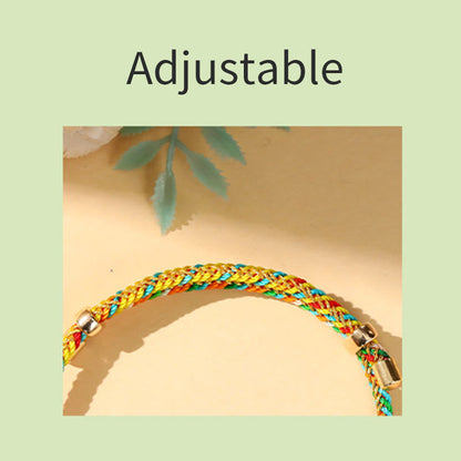 Buddha Steine ​​Bunte Seil Zongzi Muster Glück Handgemachte Kind Erwachsene Armband