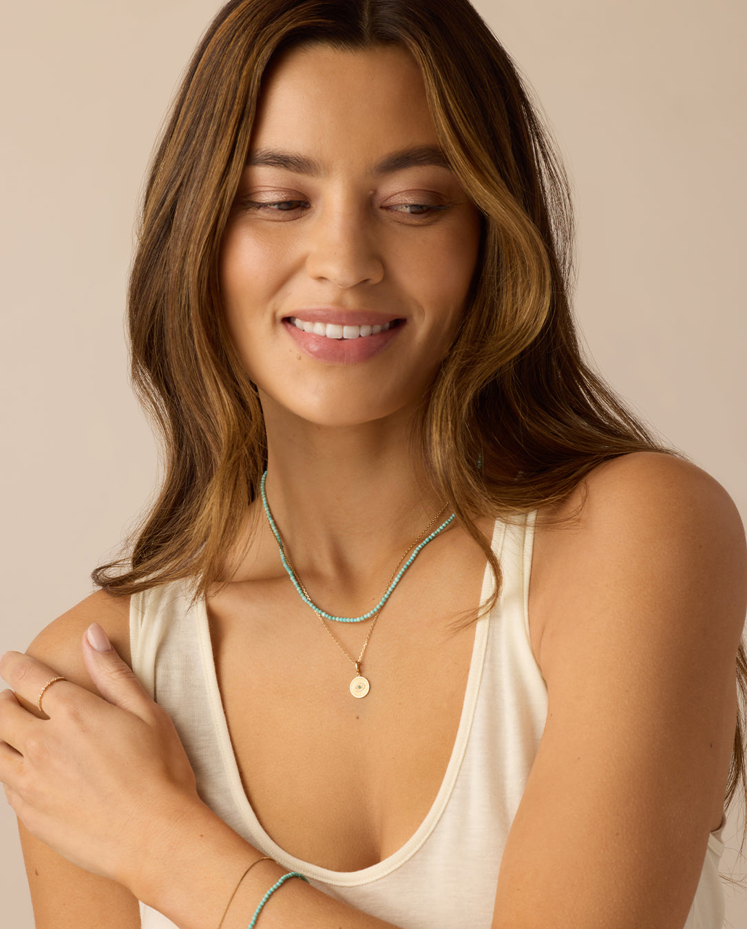 Amuleto de ojo malvado de diamante