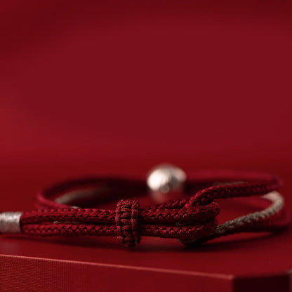 Pulsera de cuerda con piedras de Buda en plata de ley 925, con la diosa de la riqueza y la suerte del zakiram tibetano.