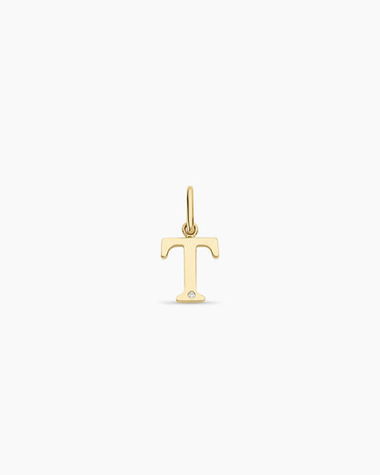 Diamond Vintage Alphabet Charm