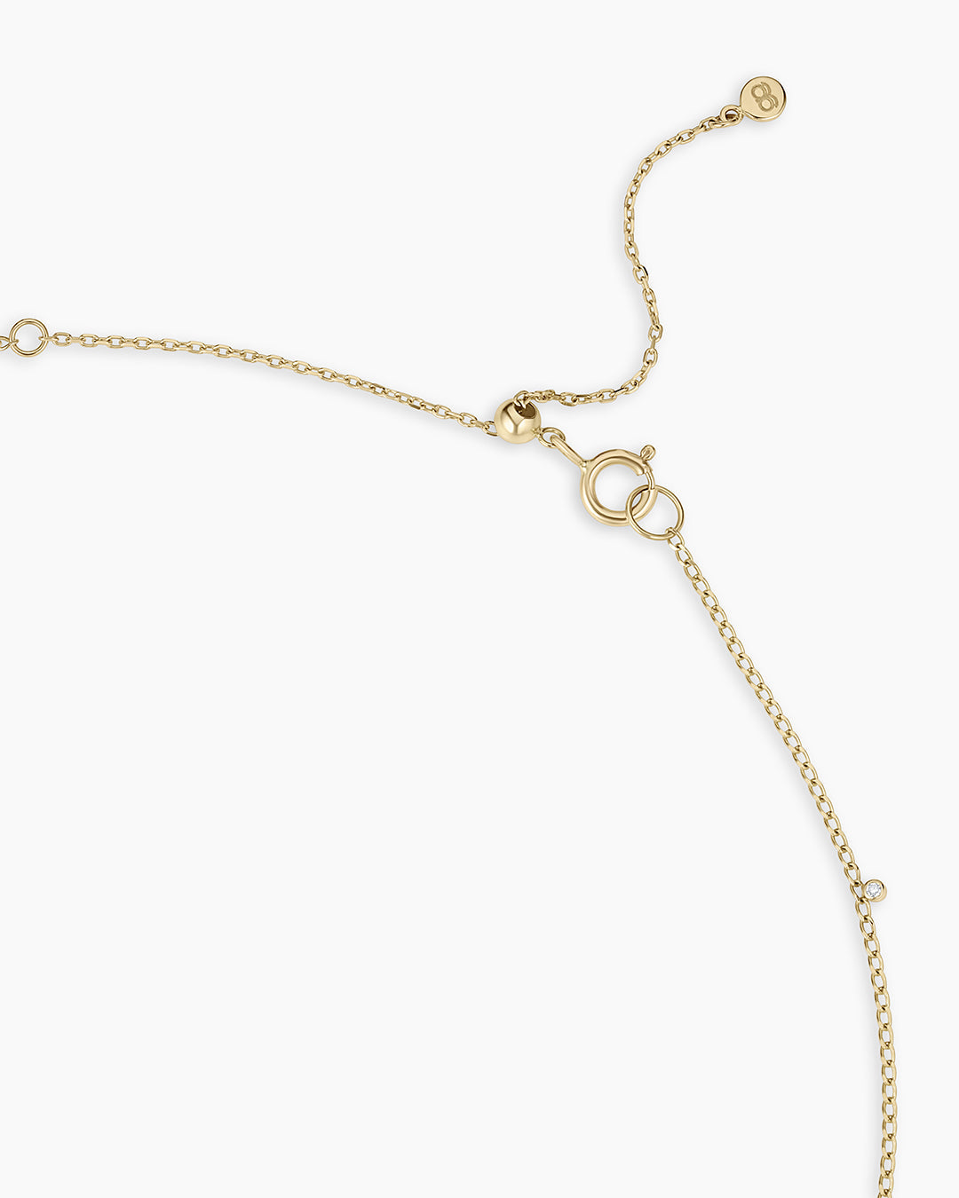 Flatterhalsband mit Diamantpunkten