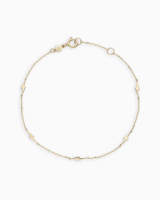 Pulsera de perno de oro de 14k