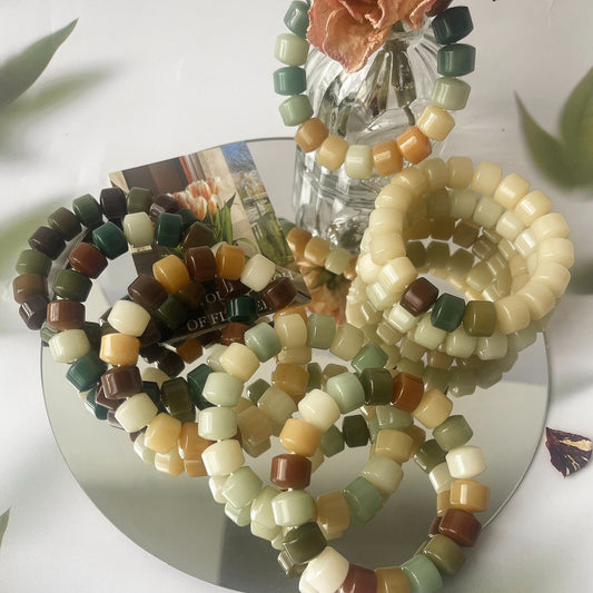 13mm Large Golden Wheel Bodhi Bead Bracelet - Touch Bling