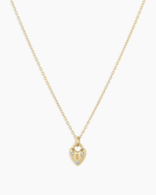 Diamond Bond Lock Necklace