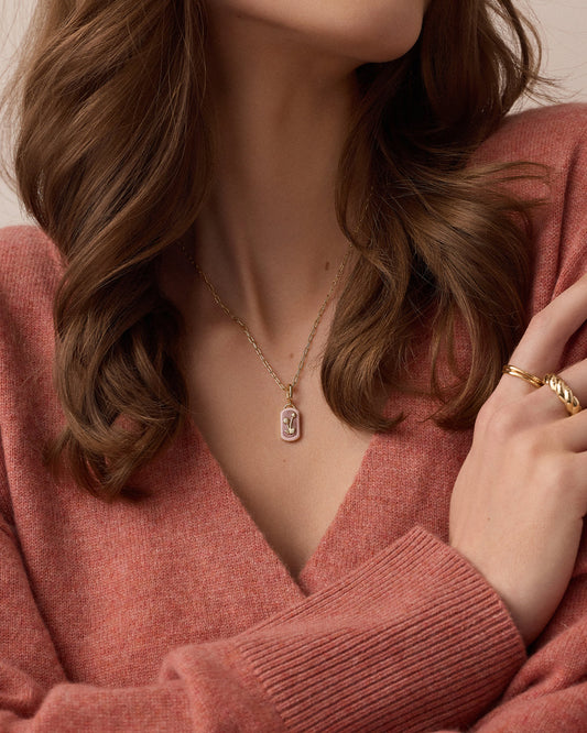 Power Gemstone Parker Charm Halskette Mitgefühl