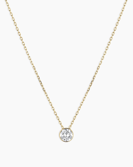 Halo-Halskette mit im Labor gezüchteten Diamanten