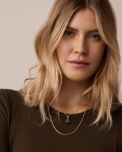 Padlock Parker Charm Necklace