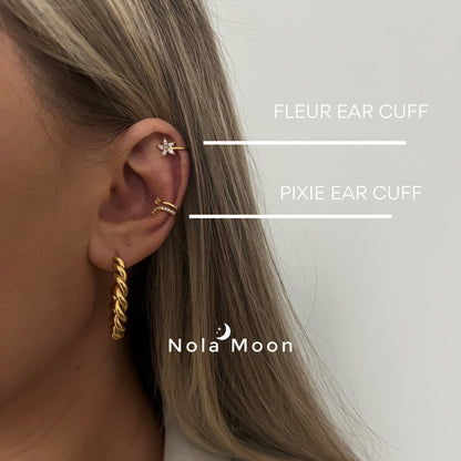 Puño de oreja Fleur S925