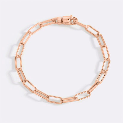 Open Link Paperclip Chain Bracelet