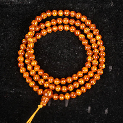 Buddha Stones Golden Sea Willow Erfolg Positives Armband Mala 