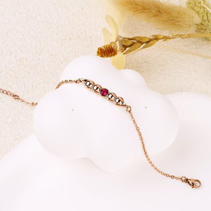 Erbsen in einer Schote Geburtssteinarmband