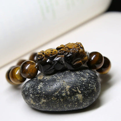 Tiger Eye Pixiu Wealth & Protection Bracelet