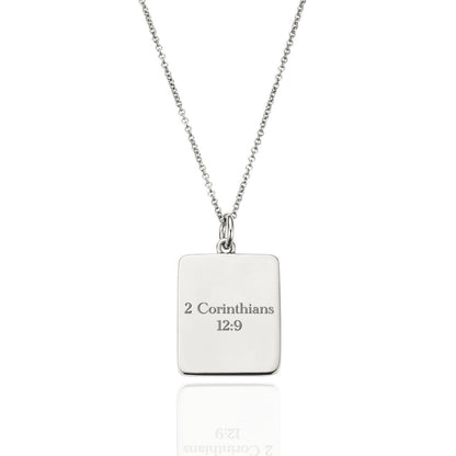 Silver Personalised Verse Necklace