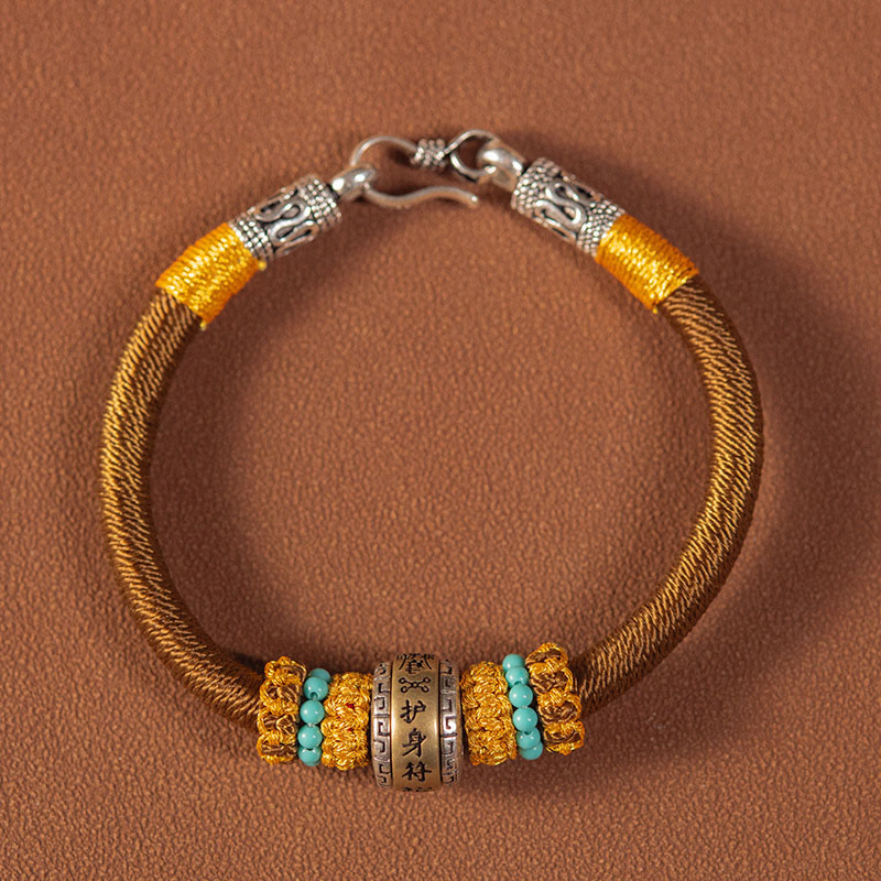 Buddha Stones Handmade Tibetan Amulet King Kong Knot Luck Protection Braided Bracelet - Touch Bling