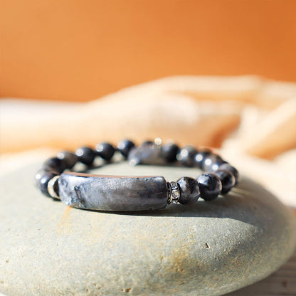 Buddha Stones Naturquarz Liebesherz Heilperlen Armband