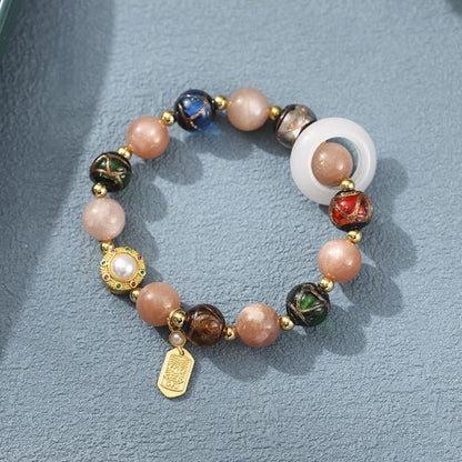 Pulsera con dijes de rueda de oración Om Mani Padme Hum, piedra de Buda, incienso tibetano, ceniza, vidrio Liuli, piedra Tridacna, piedra del sol