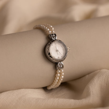 Beaded Pearl Timepiece