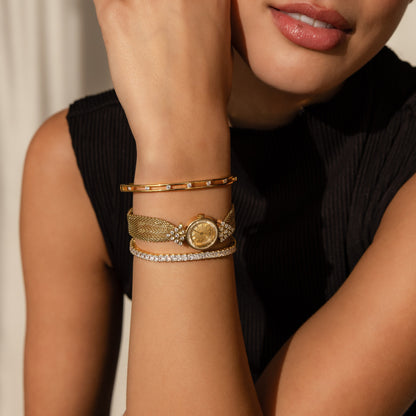Diamond Mesh Timepiece