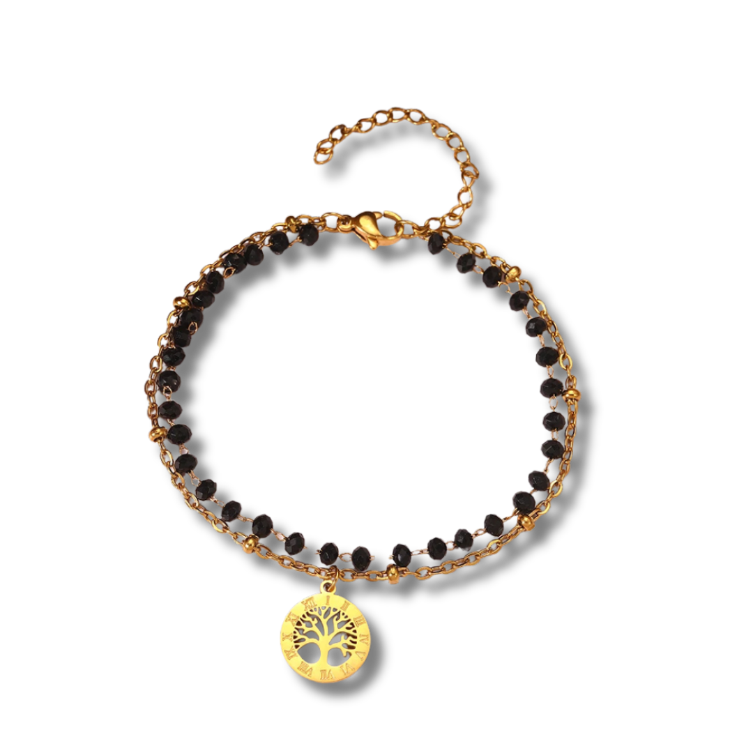 Tree of Life Beaded Chain Bracelet