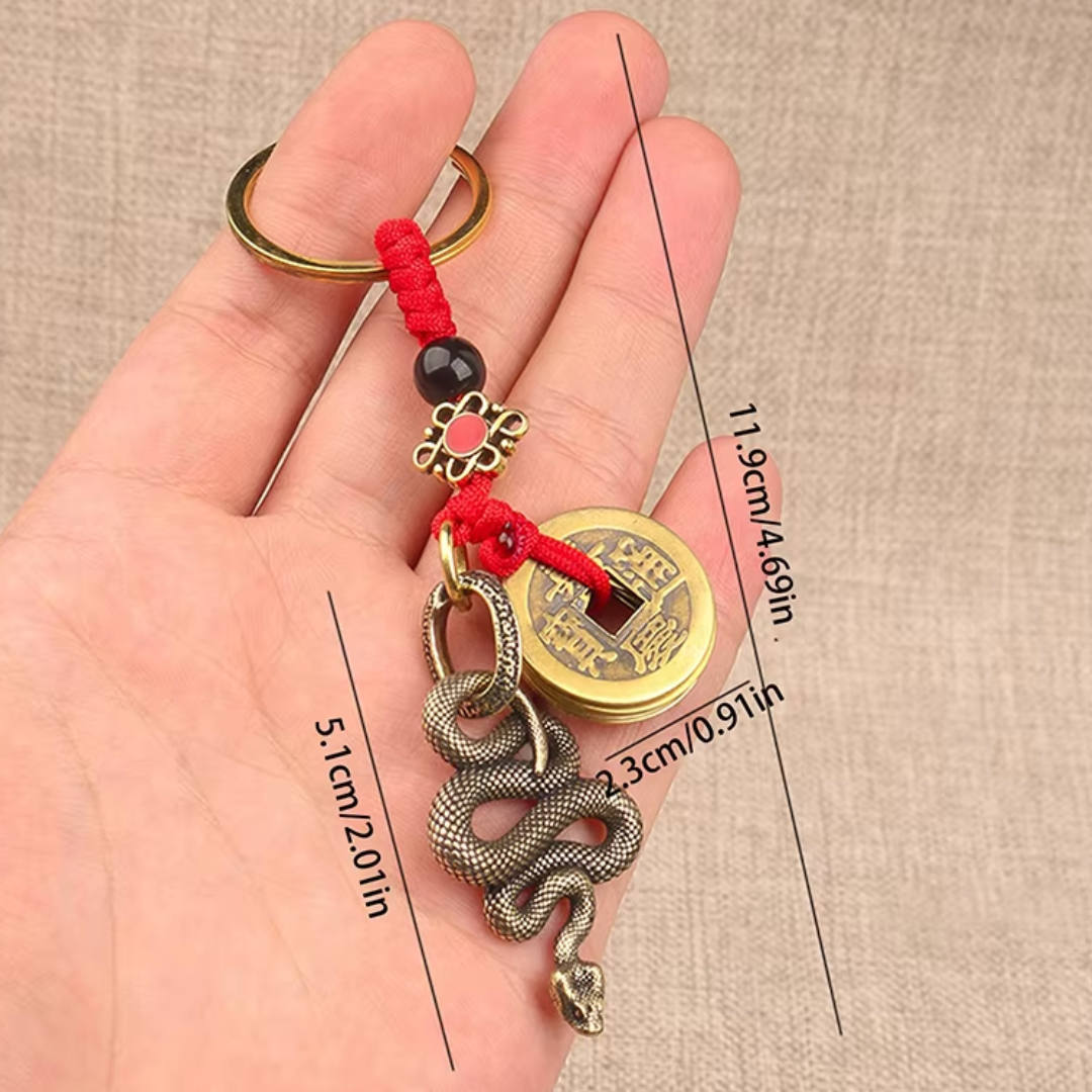 2025 Year of the Snake Lucky Pendant Keychain