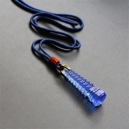 Collar de la sabiduría de la antigua pagoda Liuli con piedras de Buda 