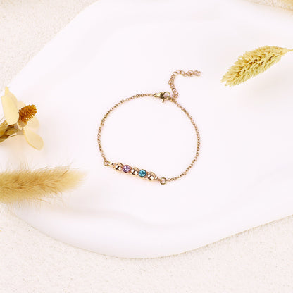Erbsen in einer Schote Geburtssteinarmband