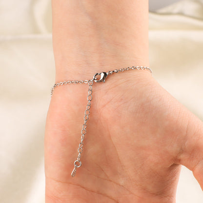 Personalized Birthstones Heart Knot Bracelet