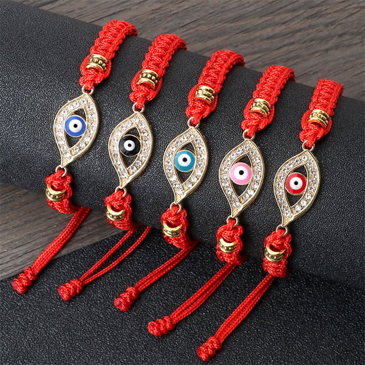 Pulsera de hilo con piedras de Buda que alejan el mal de ojo y los malos espíritus