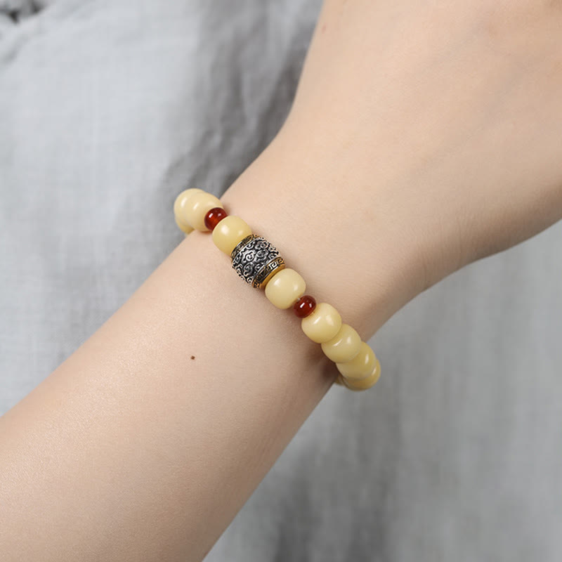 Buddha-Steine ​​Bodhi-Samen Glücksbringer Wolke Fu Charakter Perle Frieden Armband