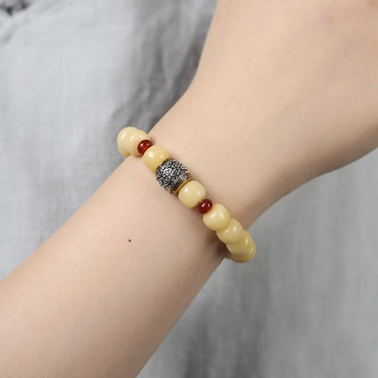 Buddha-Steine ​​Bodhi-Samen Glücksbringer Wolke Fu Charakter Perle Frieden Armband