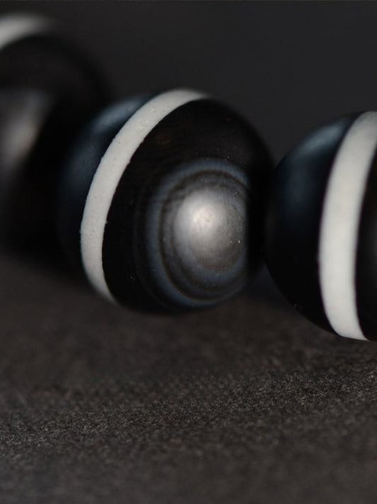 Tibetan Dzi Beads Old Agate 1 Line Pharmacist Beads Amulet Bracelet Handstring High Quality