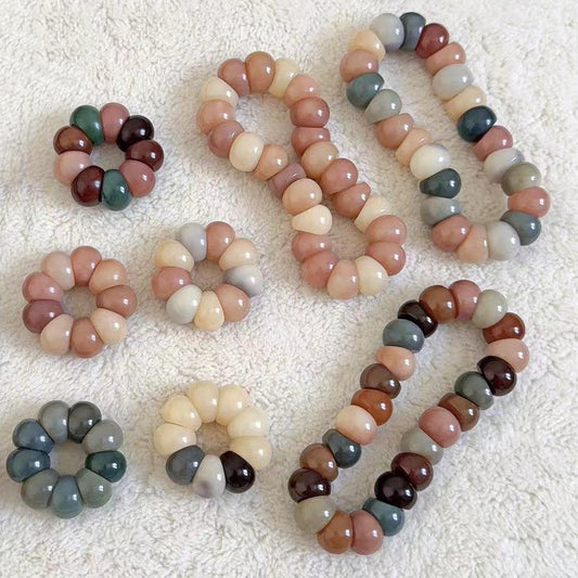 New Milky Strawberry-Colored Garlic Bodhi Bracelet 14MM (Multiple Colors Available) - Touch Bling
