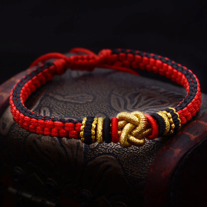 Buddha-Steine, buntes Seil, wahre Liebe, Knoten, Glück, handgefertigtes Armband 
