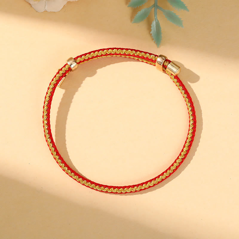 Buddha Steine ​​Bunte Seil Zongzi Muster Glück Handgemachte Kind Erwachsene Armband