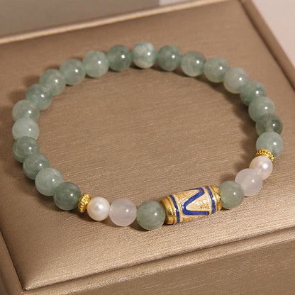 Buddha Stones Jade Treasure Vase Luck Bracelet