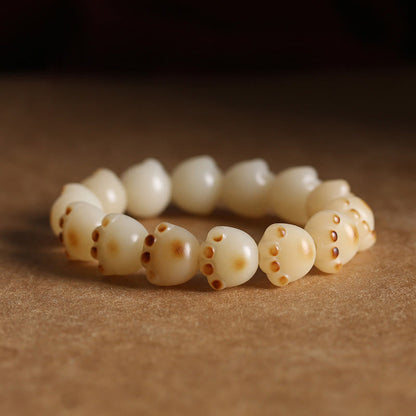 Pulsera de armonía con pata de gato y semillas de bodhi de gato de la suerte con piedras de Buda