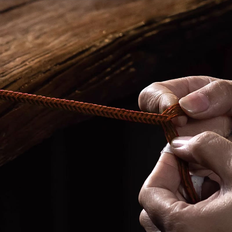 Pulsera trenzada de plata de ley 925 con cinco direcciones, dioses de la riqueza y la protección de la suerte, hecha a mano con piedras de Buda 